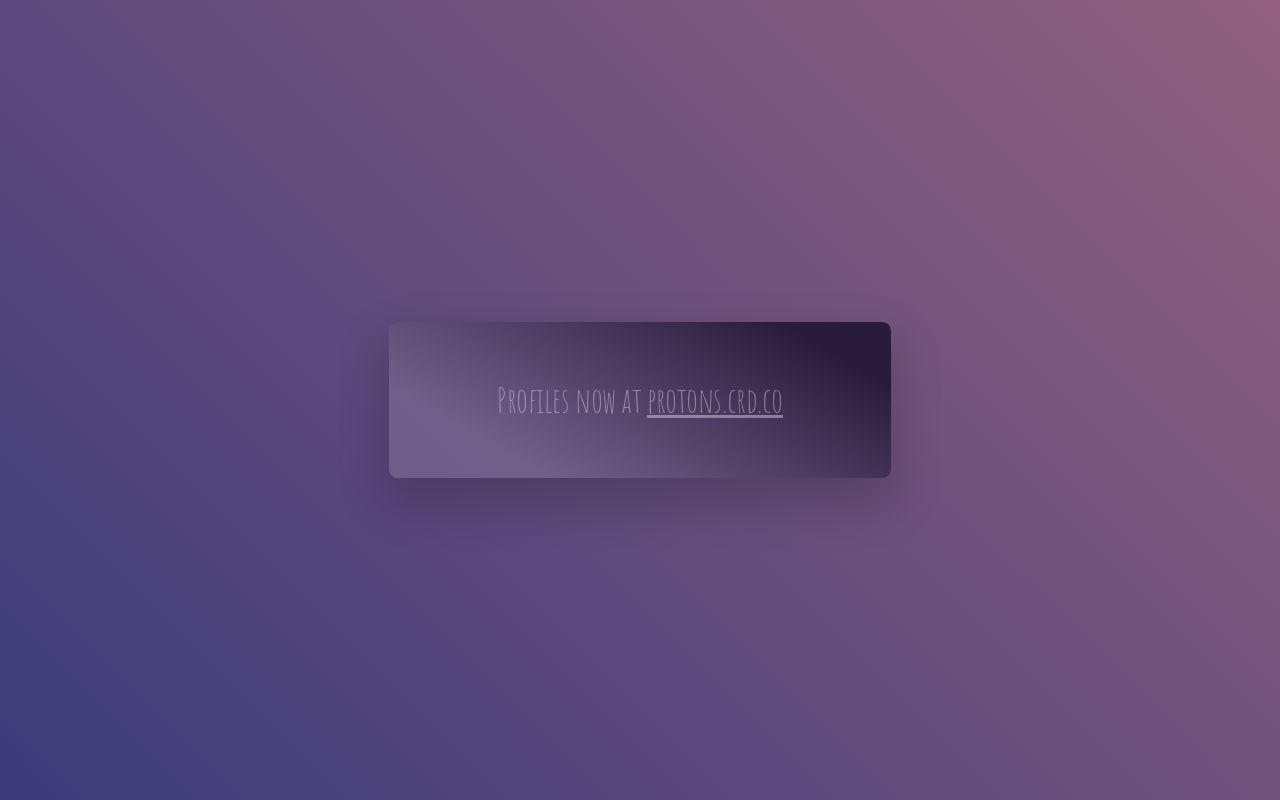 Carrd profile picture for @protons